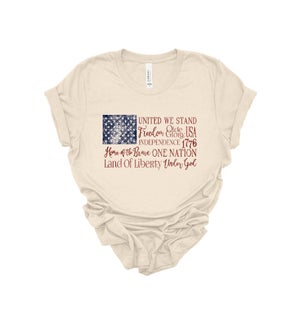 USA Flag With Words Tee